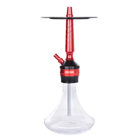 Set Hookah Shisha Aluminium Berkualitas Tinggi Gaya Modern Grosir dengan Selang Silikon, Hookah Shisha Laris Manis