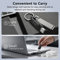 Clé USB 3.0 32 Go 64 Go 128 Go Haute Vitesse jusqu'à 150 Mo/s Mini Clé USB Métallique pour Ordinateur Portable PC Ordinateur de Bureau Stockage