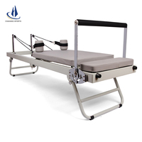 Machine de Pilates Reformer portable et pliable en promotion – Idéale pour le yoga, l'étirement et l'entraînement professionnel en salle de sport