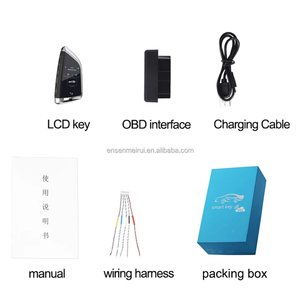 Kit de clé de voiture intelligente à télécommande LCD modifiée universelle avec fonction Keyless Go pour BMW style FEM - Product Image 6