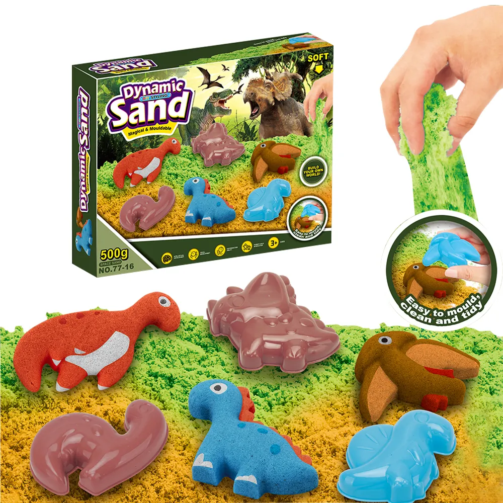 Лидер продаж 2023, летние игрушки, песок для игр, образовательные формы для динозавров, игрушка «сделай сам», волшебный песок