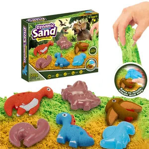 2023 Best Selling Summer Toys Play Sand Educational Play Dinosaur Molds DIY Toy Magic Sand