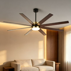 Ventilatore da Soffitto Moderno Grande con Luce <span class=keywords><strong>LED</strong></span>, 8 Pale in ABS, per Soggiorno, Sala da Pranzo, Camera da Letto, Villa, Hotel - Product Image 3
