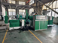 Machine de recyclage de granulés plastiques PP PE BOPP EVA à double vis avec refroidissement par eau SJ140/130
