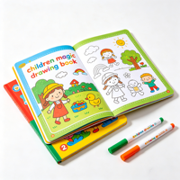 Livre d'eau de coloriage magique à bas prix en gros d'usine réutilisation livre de dessin d'eau magique pour les enfants