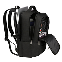 Sac à dos professionnel pour ordinateur portable, grand format, durable, avec logo personnalisé, fermeture éclair, imperméable et port USB, pour hommes, collège, école, voyage, en nylon