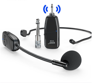 Micrófono <span class=keywords><strong>U12A</strong></span> al por Mayor, Sistema de Micrófonos Inalámbricos UHF Portátiles con Auriculares, Micrófono Inalámbrico para Enseñanza y Venta - Product Image 4
