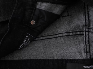 विंटेज धोया डेनिम जींस अनुकूलित ब्रांड काले पुरुषों के सीधे स्वेटर पैंट के साथ काले पुरुषों की सीधी स्वेटर पैंट - Product Image 6