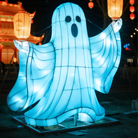 Lanterne fantôme LED étanche pour Halloween, Pâques, Noël, les jardins et les fêtes d'intérieur dans les maisons hantées