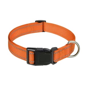 Anti-Strangling Reflective Adjustable Waterproof Soft Padded Eco-Friendly Striped Nylon <b>Dog</b> Collar Personalized Option <b>Lights</b> - Product Image 2