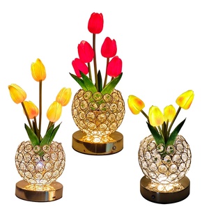 Smart Home Products <b>Tulip</b> Crystal Table Lamp High-End Bedside Night Light Smart Home Desktop Ornament with Wedding Atmosphere - Product Image 5