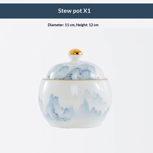 Service de vaisselle en porcelaine et céramique de l'usine de Jingdezhen, vaisselle domestique et ensemble de vaisselle en porcelaine fine, personnalisable pour la table - Product Image 3