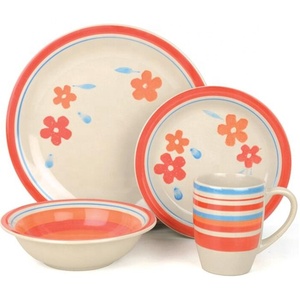 Hecho en China vajilla platos de cerámica vajilla de porcelana de lujo vajilla <span class=keywords><strong>loza</strong></span> 16 piezas Juego de cena hecho a mano - Product Image 4