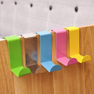 Ganchos de Acero Inoxidable en Forma de S para Puerta, Sin Clavos, Sin Rastro, Perchero Organizador para Ropa, Estante Colgante para Puerta, Multicolor - Product Image 1