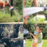Pistolet d'arrosage de jardin en plastique à 8 modes de pulvérisation - Tête de tuyau d'arrosage polyvalente avec contrôle de débit réglable et modes de pulvérisation variables pour