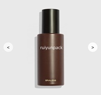 Flacon vaporisateur pour cheveux et corps 30ml 50ml huile de parfum cosmétique verre brun brume fine