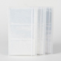 Mini álbum de tarjetas portátil con cuerda elástica 20 páginas de fotos y 3 bolsillos hechos de material PP de cubierta de plástico duradero