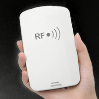 Lecteur de contrôle d'accès UHF longue portée ZHIZAIBIDE blanc 8 cm en ABS, protocole ISO 18000-6C, interface de communication USB, compatible Windows