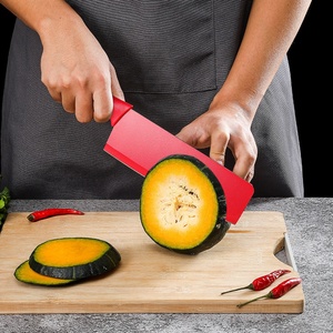 7 Pieces Stainless Steel <b>Kitchen</b> Chef Set Cutting Board Scissor Peeler <b>Kitchen</b> Knife & <b>Accessories</b> with Block - Product Image 4