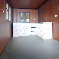 Maison conteneur préfabriquée extensible pour hôtel, moderne, écologique, 20/40 pieds, extérieur personnalisé, salle de bain intégrée, armoire de cuisine, climatisation