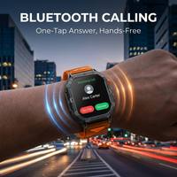 2,13 Zoll AMOLED-Bildschirm Smartwatch K70A Uhr 480mAh Akku BT-Anruf Militärtaugliche Outdoor-Smartwatch für Herren