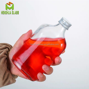 Mini 50Ml 100Ml 200Ml 250Ml 350Ml 500Ml Rượu Vang Phẳng Rỗng Chai Thủy Tinh Cho Rượu Lạnh Pha Cà Phê Trà Sữa Vuông - Product Image 3