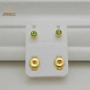 أقراط أذن متنوعة مع خرطوشة أو بيردنج من الفولاذ المقاوم للتسريب غير منشط للحساسية من فولاذ <span class=keywords><strong>316</strong></span> لتر للأطفال والرضع والأطفال الصغار - Product Image 3