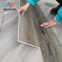 Revêtement de sol en vinyle clipsable de luxe pour intérieur, imperméable, 8 mm, 6 mm, 5 mm, 4 mm, LVT, plastique, SPC