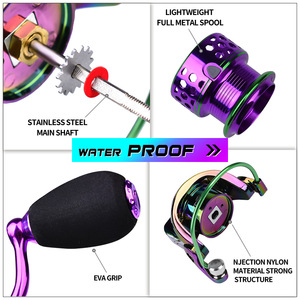 Vente en gros de moulinets de pêche à la carpe en métal de haute qualité 12+1bb pour l'eau salée - Product Image 6