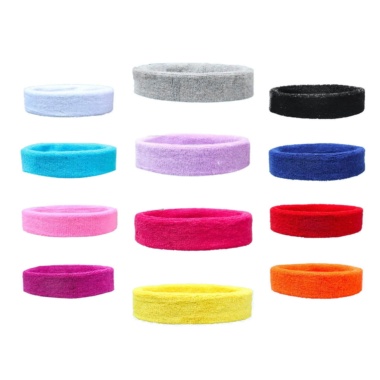 Venda quente Fitness Headband Multicolor Sweatband Mulheres Homens Correndo Sweat Head Bandas Para Esportes