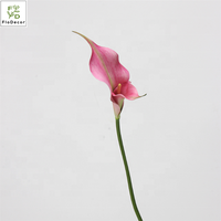 Bunga Calla Lily Buatan Gaya Baru Dua Kepala Sentuhan Realistis Kualitas Tinggi EVA Dekorasi Rumah