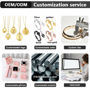 Collana con Ciondolo a Cuore in Acciaio Inossidabile, Disco Traforato con Motivo a Onda Oceanica e Citazione, Gioiello Regalo <span class=keywords><strong>per</strong></span> Donne, Impermeabile - Product Image 6