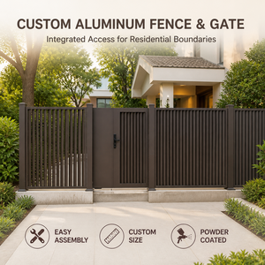 Paneles <span class=keywords><strong>de</strong></span> Cerca <span class=keywords><strong>de</strong></span> Aluminio Verticales con Recubrimiento en Polvo Personalizados Urban Choice para Jardines Comerciales, Pasillos y Paisajes - Product Image 1