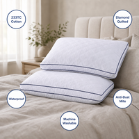 Oreiller orthopédique de lit, personnalisé, en mousse à mémoire de forme, norme, vente en gros