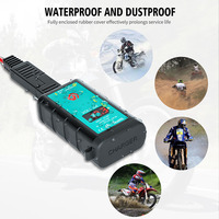Cargador de Teléfono para Motocicleta WUPP Impermeable de 12v con Puerto USB de Carga Rápida USB+Tipo-C y Voltímetro