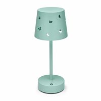 Wiederaufladbare Touch-Dimmbare LED-Tischlampe Sternblumen-Ausschnitt ABS+Eisen USB-C 3 Farbtemperaturen Schlafzimmer Nachttischlampe