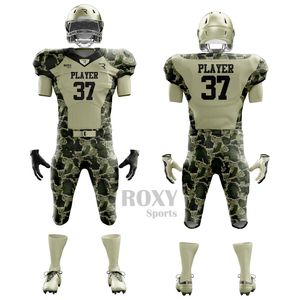 Uniforme de football américain personnalisé avec étiquette privée, maillot de sport de haute qualité, tissu léger à séchage rapide, uniforme de football pour l'entraînement - Product Image 1