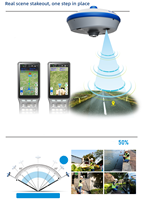 Récepteur GPS RTK Stonex S1AR, indice de protection IP68, -30~+65, version mondiale, repérage AR, GNSS pour l'arpentage foncier et topographique