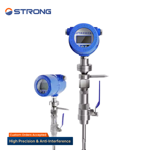 Hoge nauwkeurigheid roestvrijstalen thermische gasmassastroommeter voor perslucht, aardgas, biogas, directe massastroommeting - Product Image 1
