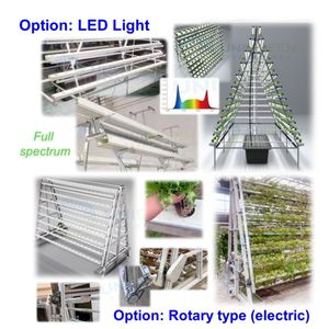 A-Frame Hydroponisch Kweeksysteem Platte Buis Met Meerdere Lagen 100X50Mm Aardbeienkas Landbouw Hydrocultuur Kit-Systemen - Product Image 5