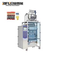 Machine d'emballage automatique de liquide Multilane Ketchup 5ml Scellage arrière pour sauce miel vinaigre huile de piment gel de jus de fruit sauce de soja