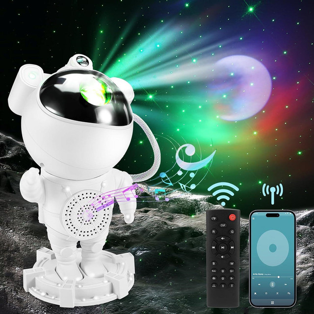 2024 Starry Sky Galaxy Astronaut Projector Night Lights, Spaceman Nebula Astronaut Projector Lamp for Living Room