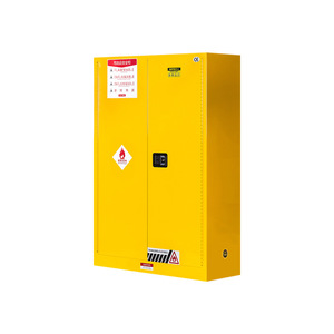 Gabinete a Prueba de Explosiones Xinlongfei de 45 Galones, Amarillo, para Almacenamiento de Productos Químicos Inflamables, con Doble Cerradura, para Uso en Laboratorio - Product Image 3
