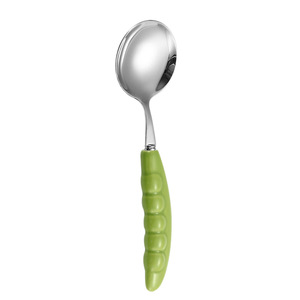 304 Stainless Steel Pea Shape <b>Ceramic</b> Handle <b>Knife</b> Fork Spoon <b>Set</b> Western Tableware Eco-Friendly Party Dinnerware - Product Image 3