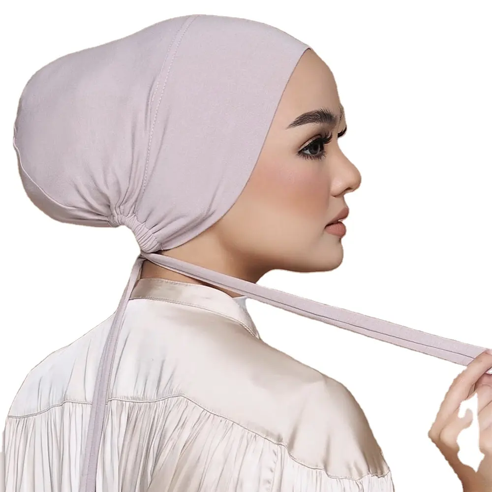 Muslim Under Scarf Cotton Or Inner Satin Silk Undercap Hijab Silk