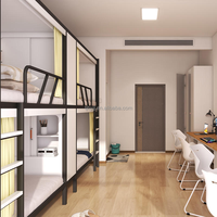 Lit de type capsule, lit superposé pour auberge de jeunesse, lit en bois pour chambre d'hôtel, mobilier d'appartement, lit pour dortoir scolaire