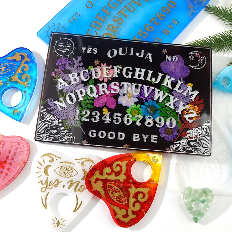 มิ่งขวัญ 3D คุณภาพสูง Ouija Board แม่พิมพ์ซิลิโคนสําหรับเรซิ่นอีพ็อกซี่เครื่องประดับ DIY ทําด้วยมือ