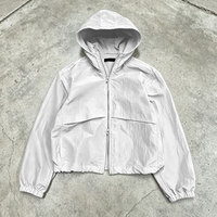 Veste d'hiver légère imperméable à double fermeture éclair en polyester/coton pour homme