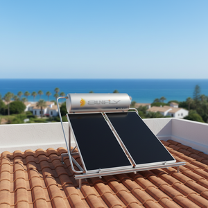 Chauffe-eau <span class=keywords><strong>solaire</strong></span> électrique à haute efficacité énergétique, <span class=keywords><strong>panneau</strong></span> plat haute pression pour usage domestique, chaudière <span class=keywords><strong>solaire</strong></span> - Product Image 1