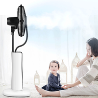 Ventilateur d'humidificateur 16 pouces 2.5L grande capacité réservoir d'eau télécommande refroidissement rechargeable ventilateur debout ventilateur de gel